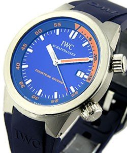 Aquatimer Cousteau - Limited Edition in Steel Steel on Rubber Strap with Blue Dial 