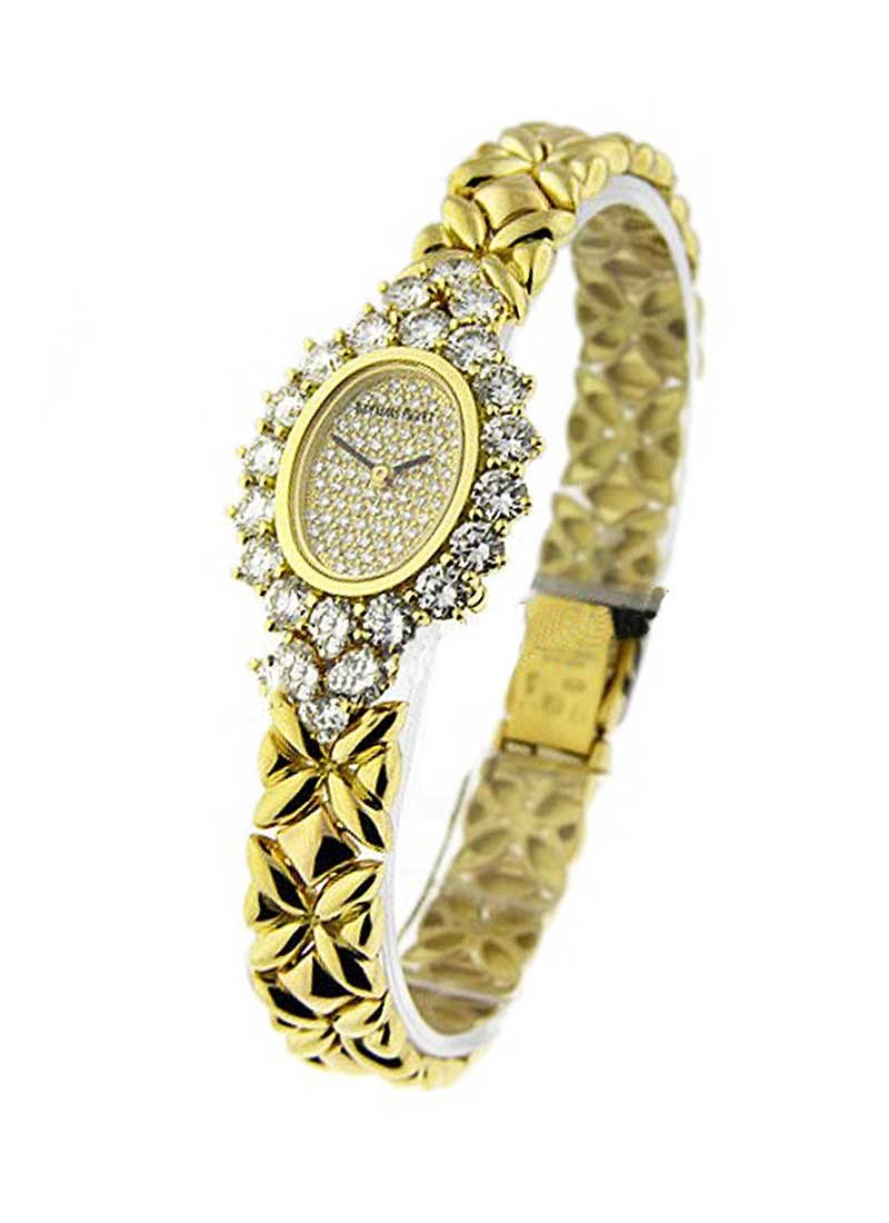 Audemars Piguet Oval - Boutique Item in Yellow Gold with Diamonds Bezel