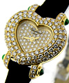  Haute Joaillerie  - Heart Shaped Yellow Gold with Diamond Case & Diamond Dial