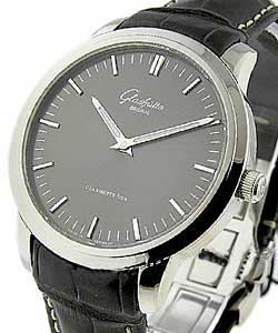 Senator 40mm Automatic in Stainless Steel on Crocodile Leather Strap with Anthracite Dial