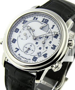 Leman Alarm GMT Steel on Strap with White Dial 