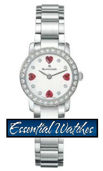 Lady's Leman Ultra Slim - Ladybird White Gold on Bracelet with Diamond Case