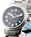 Lady's Leman Ultra Slim  Steel on Bracelet with Black Dial 