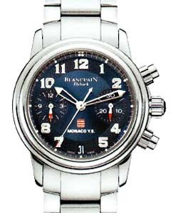 Leman Flyback Chronograph  Steel on Bracelet with Blue Dial