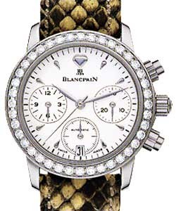 Leman Flyback Chronograph  Steel on Bracelet with Diamond Bezel