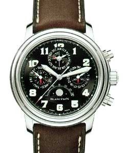 Leman Flyback Perpetual Calendar  Steel on Strap with Black Arabic Dial 