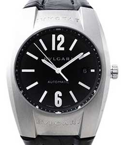 Ergon - Large Size  Steel on Strap with Black Dial 