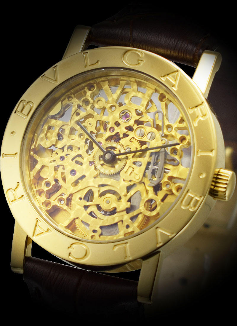 Bvlgari discount skeleton watch