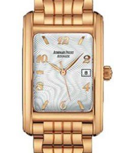 Edward Piguet in Rose Gold on Rose Gold Bracelet with White Guilloche Dial