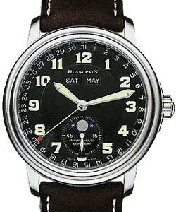 Leman Moonphase & Complete Calendar Steel on Bracelet with Black Dial