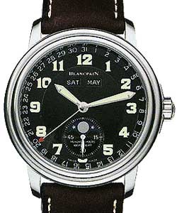 Leman Moonphase & Complete Calendar Steel on Strap with Black Dial