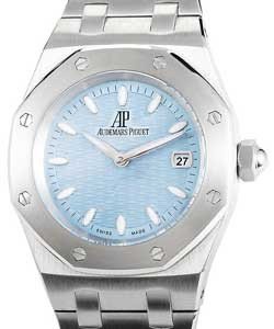 Royal Oak Lady  Steel on Bracelet with Blue Dial 