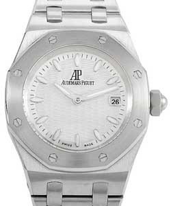 Royal Oak Lady  Steel on Bracelet with White Dial 