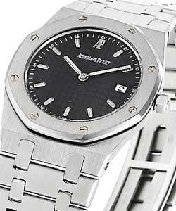 Royal Oak Movement in Steel on Steel Bracelet with Black Dial
