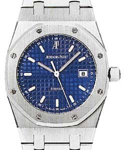 Royal Oak Automatic in Steel Steel on Bracelet with Blue Dial 