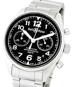 Vintage 126 XL Chronograph Steel on Bracelet with Black Dial 