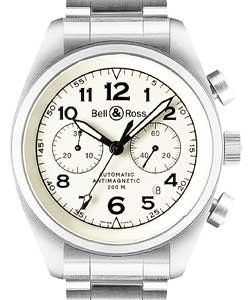 Vintage 126 XL Chronograph Steel on Bracelet with Beige Dial 