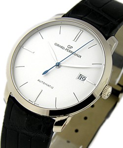 Men''s Classique 1966 White Gold on Strap with Date 