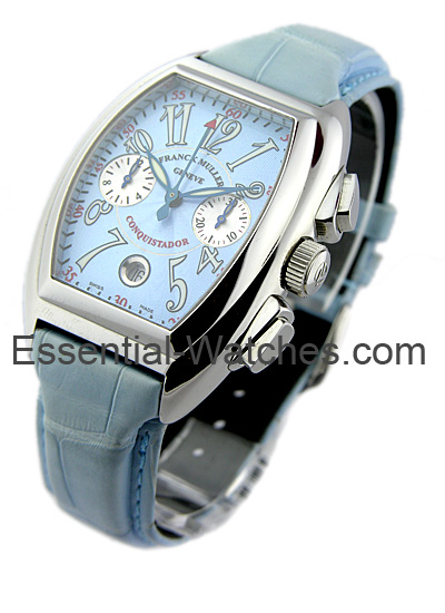 8005 H CC Franck Muller Conquistador Chronograph Steel | Essential Watches