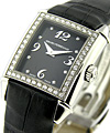 Lady's Vintage 1945 Steel on Strap with Diamond Bezel 