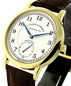 1815 Automatic in Yellow Gold  on Brown Leather Strap with Silver Dial - Discontinued 