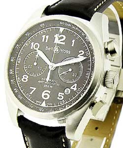 Vintage 126 XL Chronograph Steel on Strap with Brown Dial
