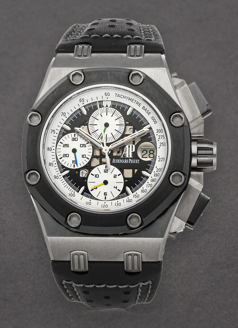 Audemars Piguet Rubens Barrichello II Offshore Chronograph 44mm in Titanium with Ceramic Bezel