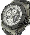 Rubens Barrichello II Offshore Chronograph 44mm in Titanium with Ceramic Bezel on Black Leather Strap with Black Dial - Limited to just 1000pcs