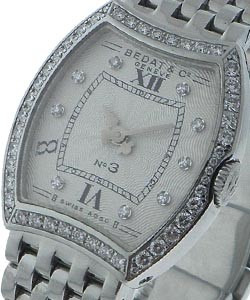 Specials in Stainless Steel with Diamond Bezel on Steel Bracelet with Silver Dial