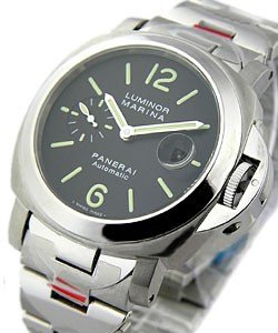 PAM 220 - Marina on Bracelet Polished Bezel - Brushed and Polished Steel Bracelet