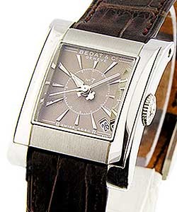 No. 7 in Steel on Brown Leather Strap with Brown Dial