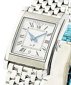 No. 7 Mid Size in Steel on Steel Bracelet with Silver Dial