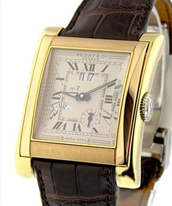 No.7 Annual Calendar in Yellow Gold and Rose Gold on Brown Leather Strap with Ivory Dial