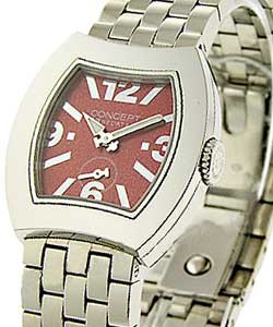 Lady's No. 3 - Concept B3 in Steel on Steel Bracelet with Red Dial