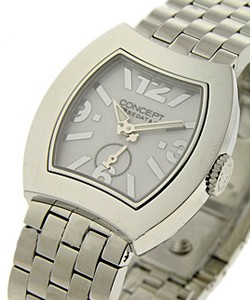 Lady's No. 3 - Concept B3 in Steel on Steel Bracelet with White Dial