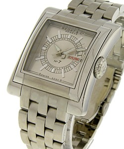 No.7 Day Date in Steel on Steel Bracelet with Silver  Dial