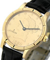$10 Gold Coin Watch - circa 1880 Yellow Gold on Strap with 22KT Gold Coin Dial 