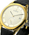 Automatic 100  Yellow Gold Case with Silver Dial 