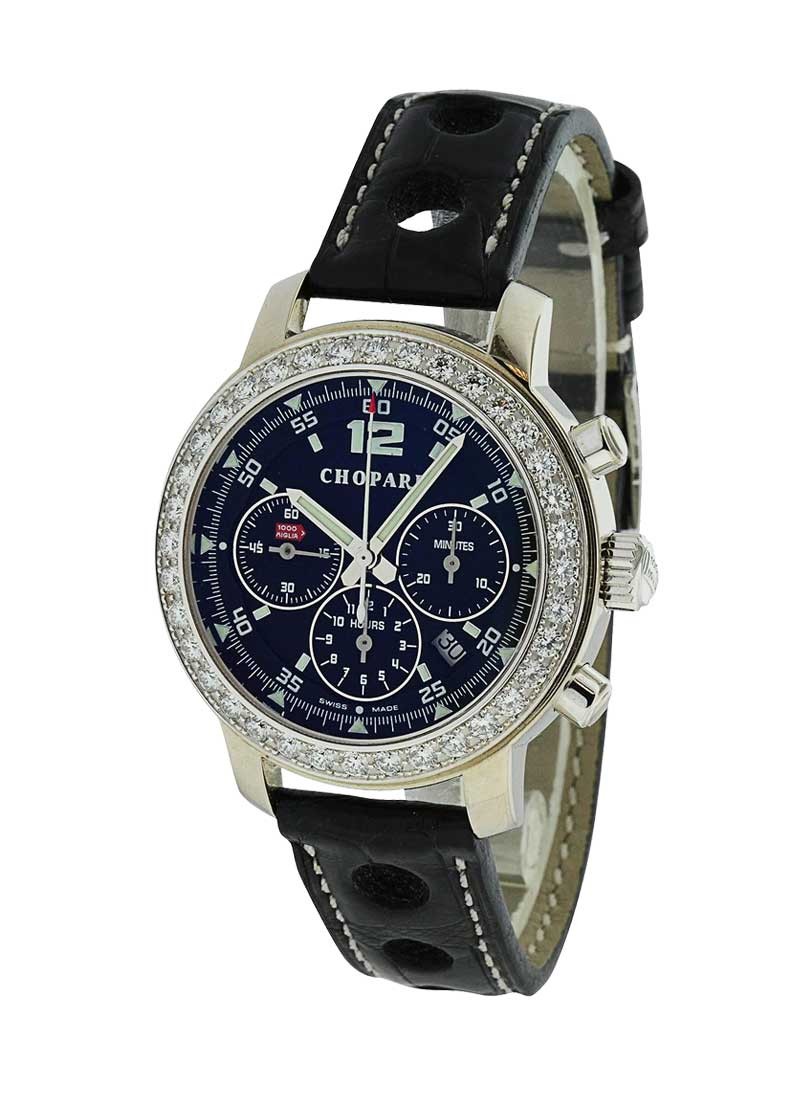 Chopard Mille Miglia Chronograph in White Gold with Diamond Bezel