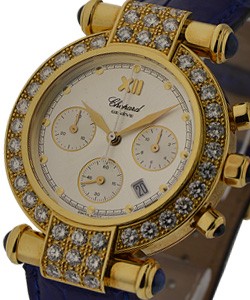 Imperiale Chronograph with Diamond Bezel Yellow Gold on  Strap with Diamond Bezel