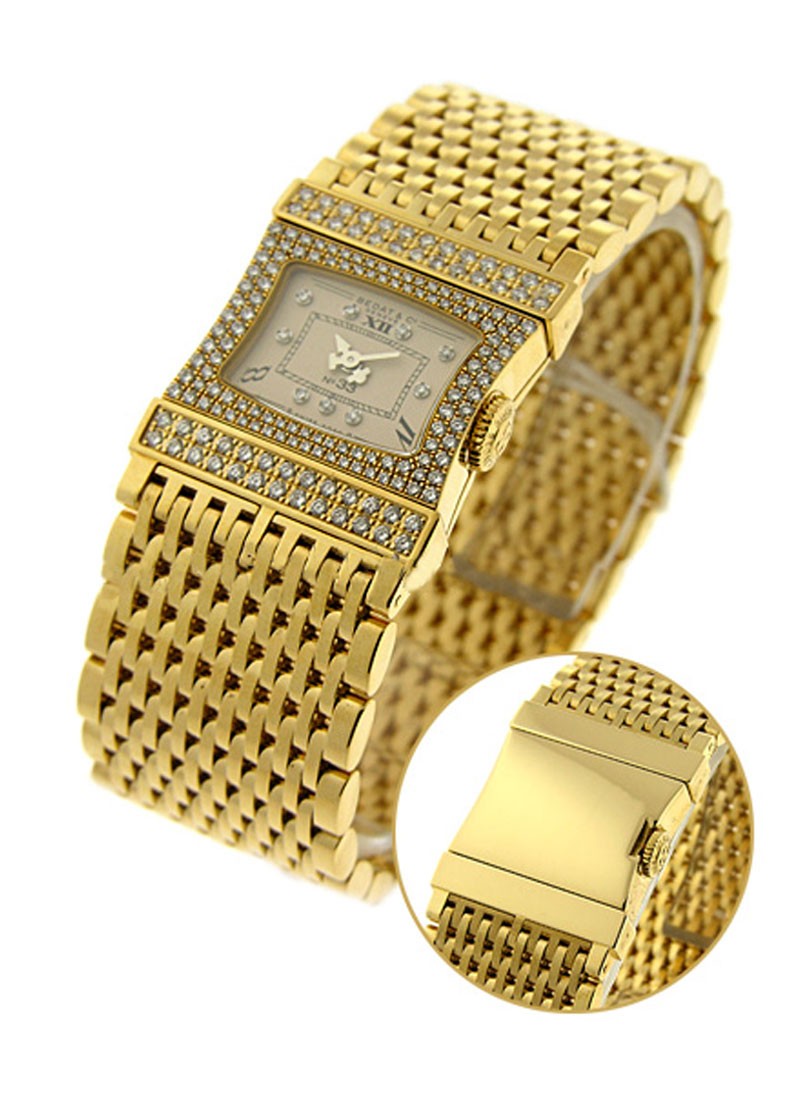 Bedat Lady's Bedat No.33 in Yellow Gold with Diamond Bezel