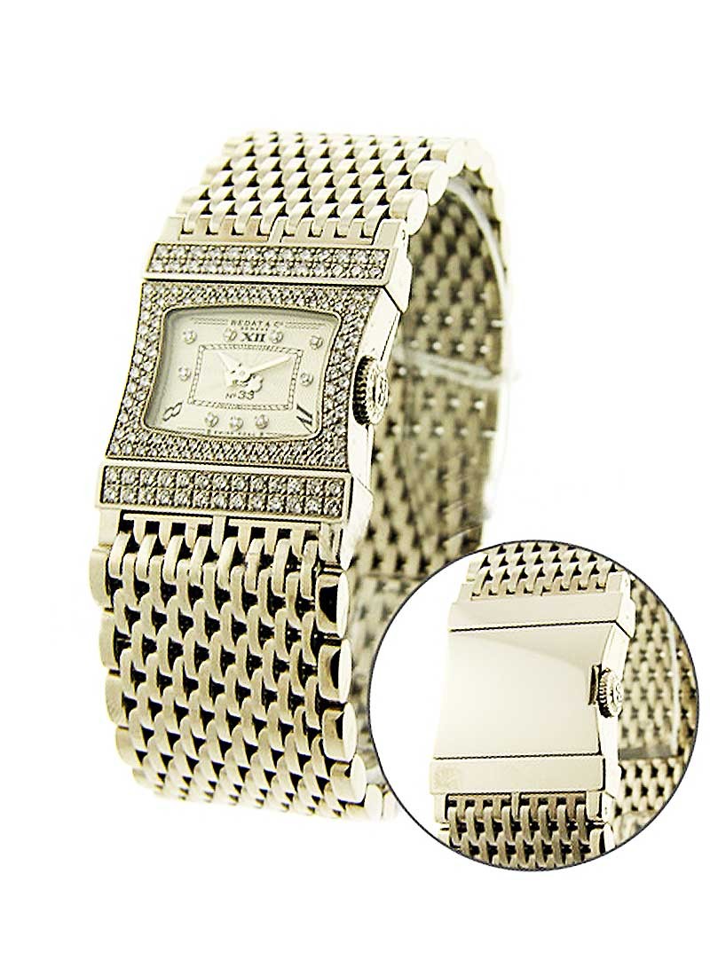 Bedat Ladys Bedat No.33 in White Gold With Diamond Bezel
