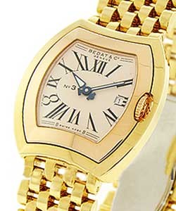 Lady's No. 3 in Yellow Gold on Yellow Gold Bracelet with Silver Dial