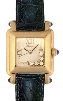Chopard Happy Sport Square in Yellow Gold