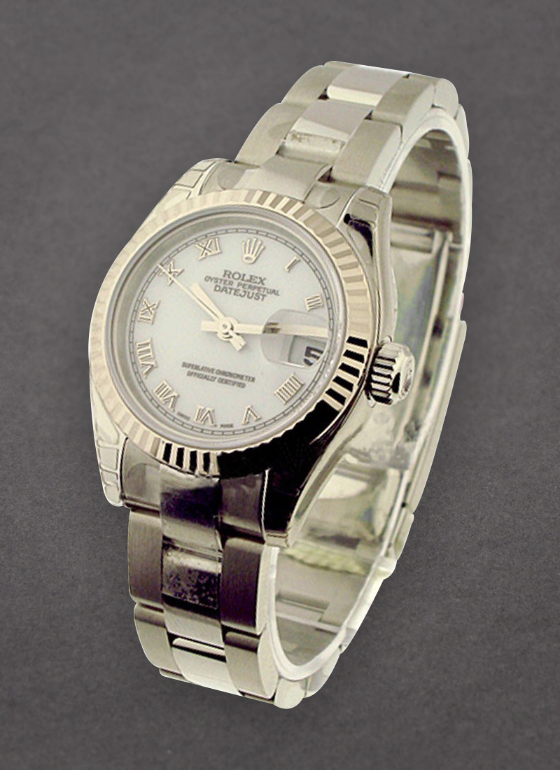 Rolex Unworn Datejust Ladies 26mm in Steel with White Gold Bezel