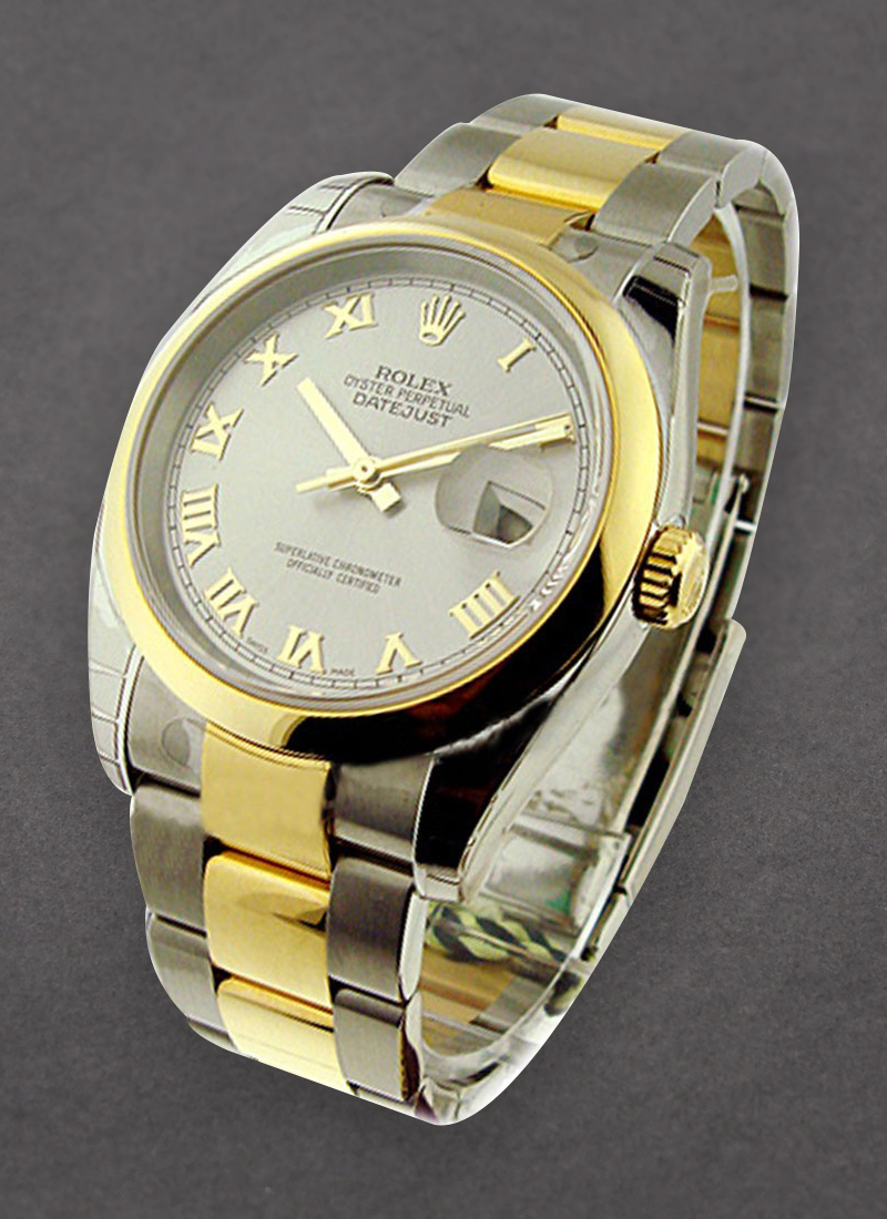 Rolex Unworn Datejust 36mm in Steel with Yellow Gold Smooth Bezel