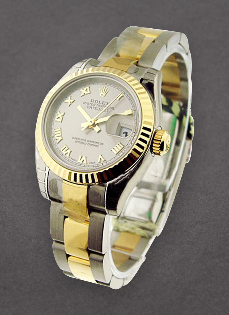 Rolex Unworn Datejust in Steel with Yellow Gold Fluted Bezel