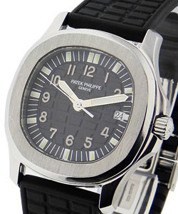 Aquanaut 5060A Mens Automatic in Steel on Rubber Strap With Black Tropical Dial