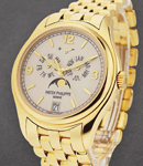 5146/1J Annual Calendar with Moon in Yellow Gold on Yellow Gold Bracelet with Cream Dial