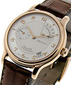 Elite H.W. with Power Reserve Rose Gold on Strap with Silver Dial